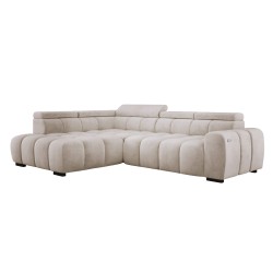 BULL L Left-Handed Corner Sofa with Electric Adjustment in SALVADOR 01 VERSAILLES
