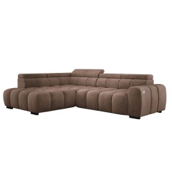BULL L Left-Handed Corner Sofa with Electric Adjustment in SALVADOR 03 VERSAILLES Style