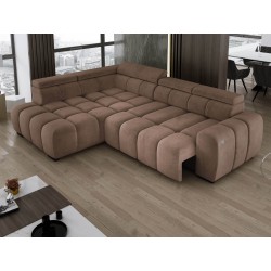 BULL L Left-Handed Corner Sofa with Electric Adjustment in SALVADOR 03 VERSAILLES Style BULL L Left-Handed Corner Sofa with Electric Adjustment in SALVADOR 03 VERSAILLES Style