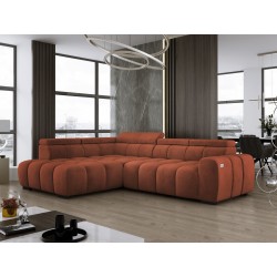 BULL L Left-Handed Corner Sofa with Electric Adjustment in SALVADOR 07 VERSAILLES Style BULL L Left-Handed Corner Sofa with Electric Adjustment in SALVADOR 07 VERSAILLES Style