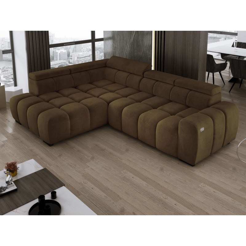 BULL L Left-Handed Corner Sofa with Electric Adjustment SALVADOR 10 VERSAILLES BULL L Left-Handed Corner Sofa with Electric Adjustment SALVADOR 10 VERSAILLES