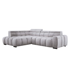 BULL L Left-Handed Corner Sofa with Electric Adjustment in SALVADOR 13 Versailles Style