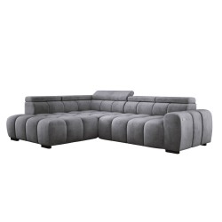 BULL L Left-Handed Corner Sofa with Electric Adjustment in SALVADOR 14 Versailles Style