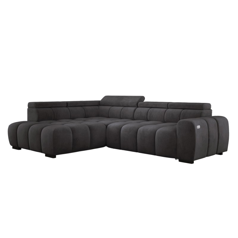 BULL L Left-Handed Corner Sofa with Electric Adjustment - SALVADOR 15 VERSAILLES BULL L Left-Handed Corner Sofa with Electric Adjustment - SALVADOR 15 VERSAILLES