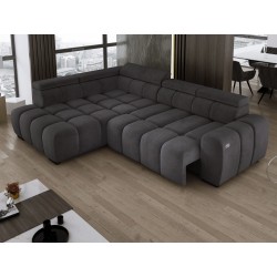 BULL L Left-Handed Corner Sofa with Electric Adjustment - SALVADOR 15 VERSAILLES BULL L Left-Handed Corner Sofa with Electric Adjustment - SALVADOR 15 VERSAILLES