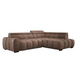 BULL L Right-Hand Corner Sofa with Electric Adjustment in SALVADOR 03 VERSAILLES Style