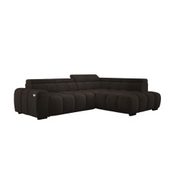 BULL L Right-Hand Corner Sofa with Electric Adjustment in SALVADOR 04 Versailles Style