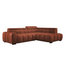 BULL L Right-hand Corner Sofa with Electric Adjustment in SALVADOR 07 VERSAILLES Design