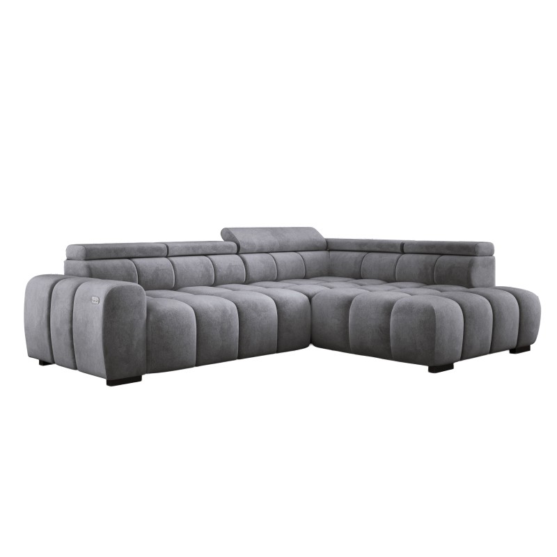 BULL L Right-Hand Corner Sofa with Electric Adjustment SALVADOR 14 VERSAILLES BULL L Right-Hand Corner Sofa with Electric Adjustment SALVADOR 14 VERSAILLES