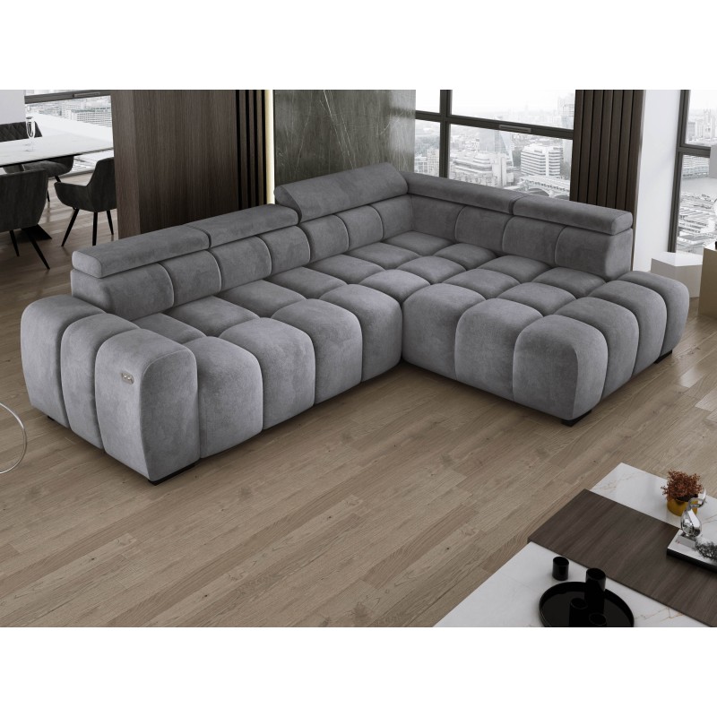 BULL L Right-Hand Corner Sofa with Electric Adjustment SALVADOR 14 VERSAILLES BULL L Right-Hand Corner Sofa with Electric Adjustment SALVADOR 14 VERSAILLES