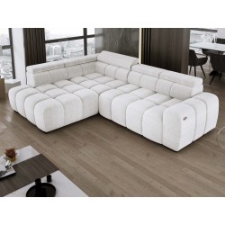 BULL L Left-Handed Corner Sofa with Electric Adjustment EDEN 01 VERSAILLES