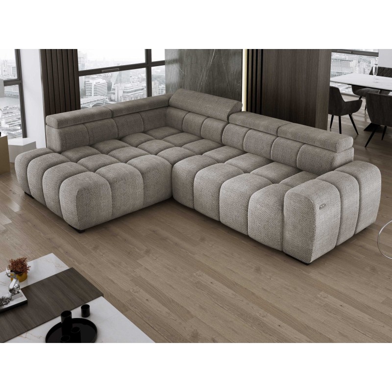 BULL L Left-Facing Corner Sofa with Electric Adjustment EDEN 07 VERSAILLES