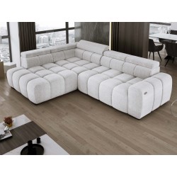 BULL L Left-Handed Corner Sofa with Electric Adjustment EDEN 17 VERSAILLES