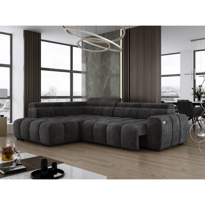 BULL L Left-Handed Corner Sofa with Electric Adjustment EDEN 21 VERSAILLES BULL L Left-Handed Corner Sofa with Electric Adjustment EDEN 21 VERSAILLES