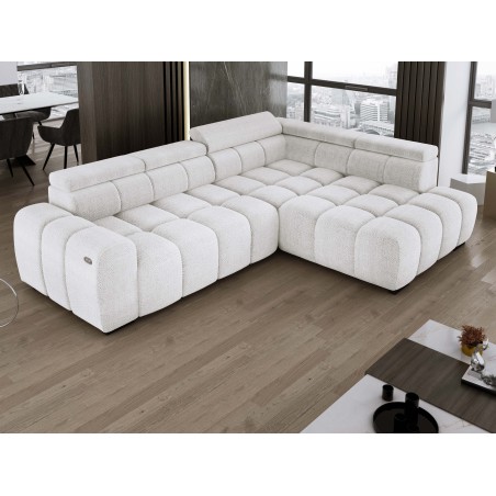 BULL L Right-Hand Corner Sofa with Electric Adjustment EDEN 01 VERSAILLES
