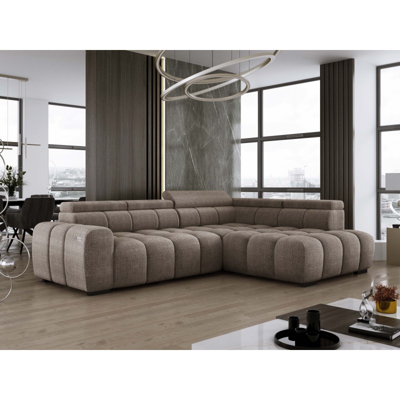 BULL L Right-Handed Corner Sofa with Electric Adjustment EDEN 04 VERSAILLES BULL L Right-Handed Corner Sofa with Electric Adjustment EDEN 04 VERSAILLES