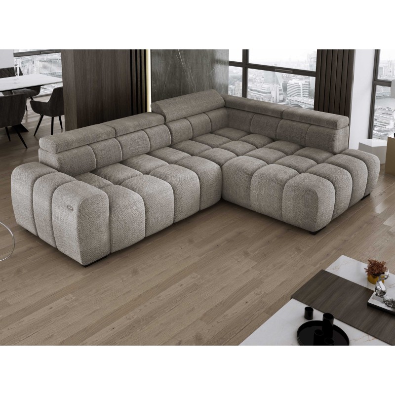 BULL L Right-Handed Corner Sofa with Electric Adjustment EDEN 07 VERSAILLES BULL L Right-Handed Corner Sofa with Electric Adjustment EDEN 07 VERSAILLES
