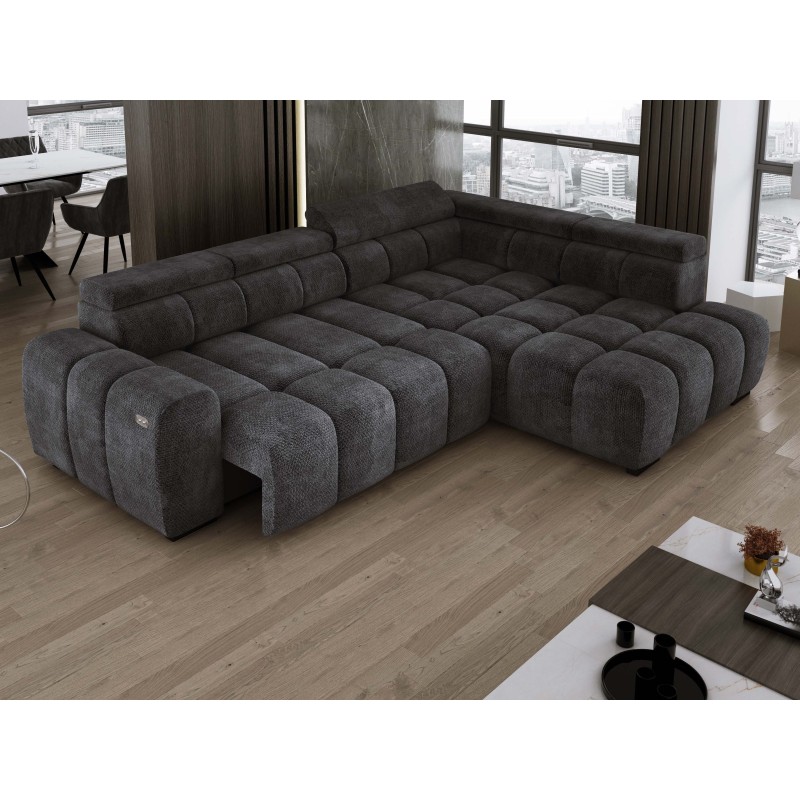 BULL L Right-Handed Corner Sofa with Electric Adjustment EDEN 21 VERSAILLES BULL L Right-Handed Corner Sofa with Electric Adjustment EDEN 21 VERSAILLES