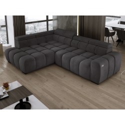 BULL L Left-Handed Corner Sofa with Electric Adjustment in SALVADOR 15 Versailles Style