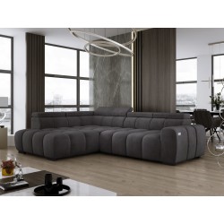 BULL L Left-Handed Corner Sofa with Electric Adjustment in SALVADOR 15 Versailles Style BULL L Left-Handed Corner Sofa with Electric Adjustment in SALVADOR 15 Versailles Style