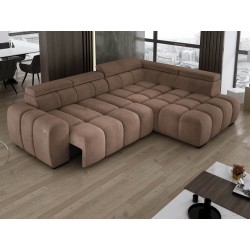 BULL L Right-Hand Corner Sofa with Electric Adjustment in SALVADOR 03 Versailles Style BULL L Right-Hand Corner Sofa with Electric Adjustment in SALVADOR 03 Versailles Style