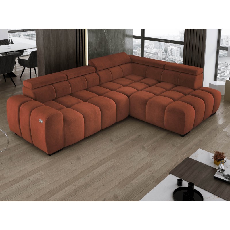 BULL L Right-Hand Corner Sofa with Electric Adjustment SALVADOR 07 VERSAILLES BULL L Right-Hand Corner Sofa with Electric Adjustment SALVADOR 07 VERSAILLES