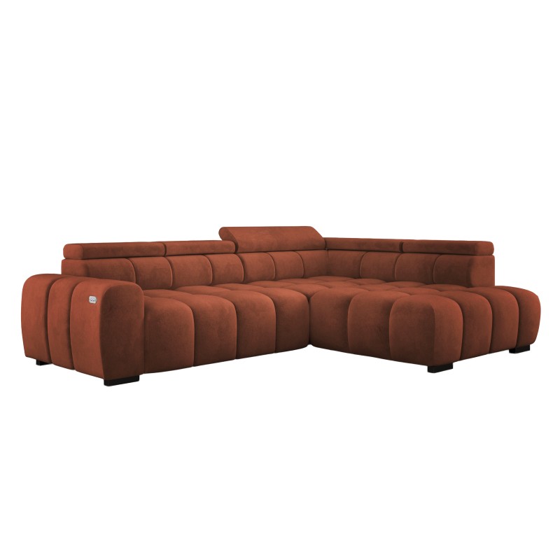 BULL L Right-Hand Corner Sofa with Electric Adjustment SALVADOR 07 VERSAILLES BULL L Right-Hand Corner Sofa with Electric Adjustment SALVADOR 07 VERSAILLES