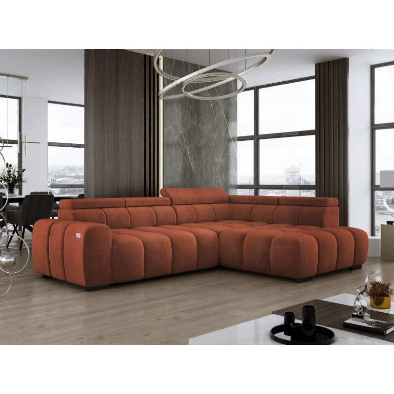 BULL L Right-Hand Corner Sofa with Electric Adjustment SALVADOR 07 VERSAILLES BULL L Right-Hand Corner Sofa with Electric Adjustment SALVADOR 07 VERSAILLES