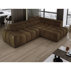 BULL L Right-Handed Corner Sofa with Electric Adjustment in SALVADOR 10 Versailles