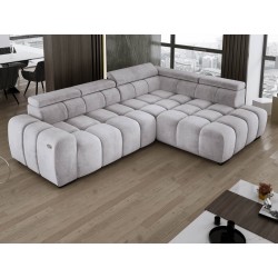 BULL L Right-Hand Corner Sofa with Electric Adjustment in SALVADOR 13 VERSAILLES Style