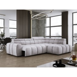 BULL L Right-Hand Corner Sofa with Electric Adjustment in SALVADOR 13 VERSAILLES Style BULL L Right-Hand Corner Sofa with Electric Adjustment in SALVADOR 13 VERSAILLES Style