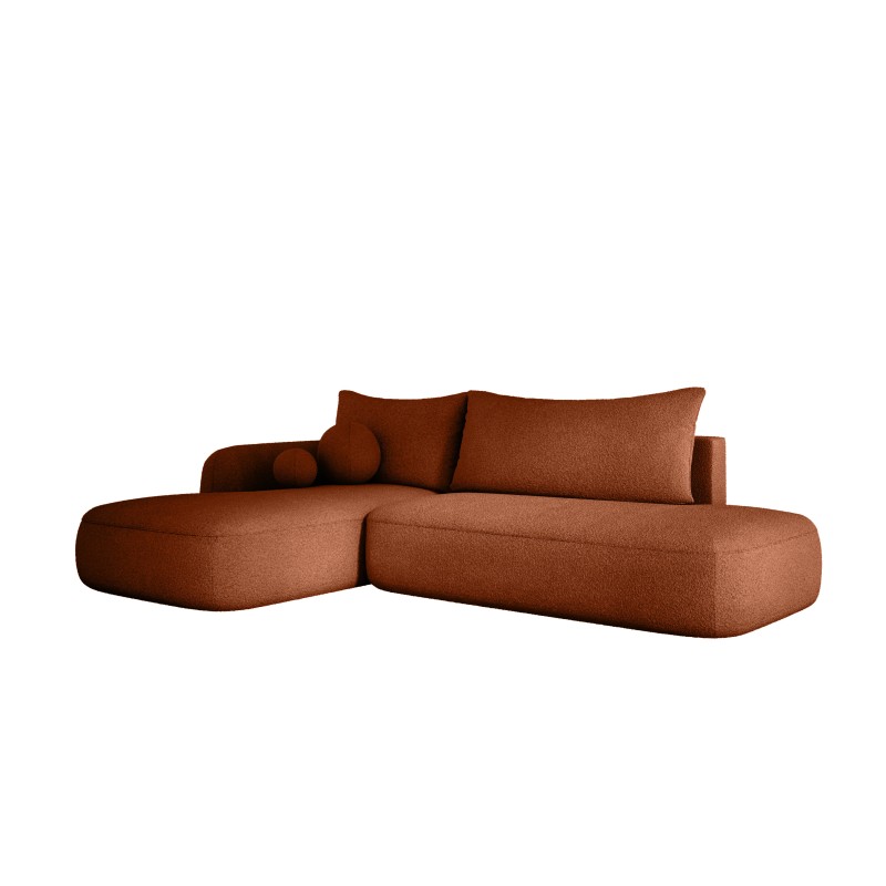 "BABU Free-standing Left-hand L-Shaped Corner Sofa in NOWORNEVER 79 Fabric"