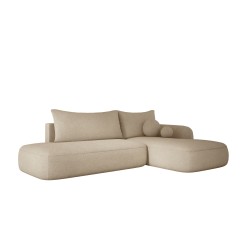BABU Free-Standing Right-Hand L-Shaped Corner Sofa in NOWORNEVER 06 Fabric