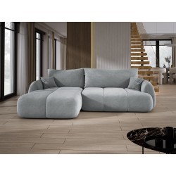 COCO Left-Handed Corner Sofa with Sleeping Function, Cushions, and Cloud 81 Ash Grey Storage from Stork Furniture COCO Left-Handed Corner Sofa with Sleeping Function, Cushions, and Cloud 81 Ash Grey Storage from Stork Furniture