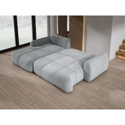 COCO Left-Handed Corner Sofa with Sleeping Function, Cushions, and Cloud 81 Ash Grey Storage from Stork Furniture COCO Left-Handed Corner Sofa with Sleeping Function, Cushions, and Cloud 81 Ash Grey Storage from Stork Furniture