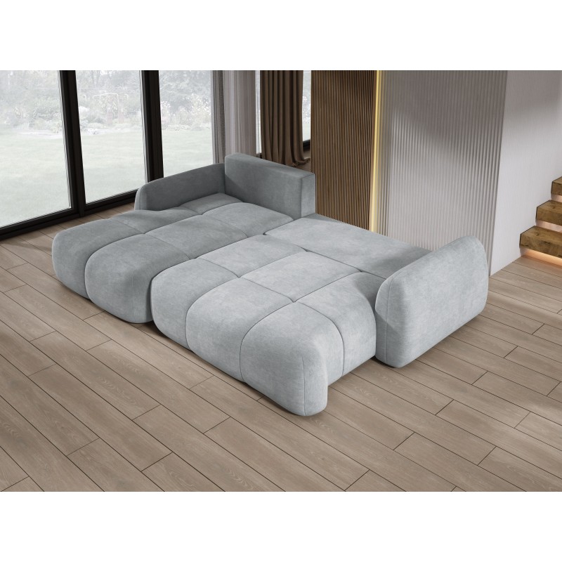 COCO Left-Handed Corner Sofa with Sleeping Function, Cushions, and Cloud 81 Ash Grey Storage from Stork Furniture COCO Left-Handed Corner Sofa with Sleeping Function, Cushions, and Cloud 81 Ash Grey Storage from Stork Furniture