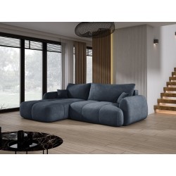 COCO Left-Hand Corner Sofa with Sleeping Function, Cushions, and Cloud 97 Graphite Storage by Stork Furniture COCO Left-Hand Corner Sofa with Sleeping Function, Cushions, and Cloud 97 Graphite Storage by Stork Furniture