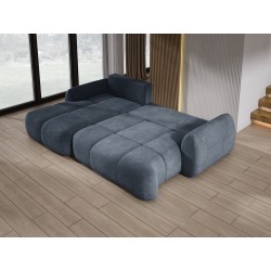 COCO Left-Hand Corner Sofa with Sleeping Function, Cushions, and Cloud 97 Graphite Storage by Stork Furniture COCO Left-Hand Corner Sofa with Sleeping Function, Cushions, and Cloud 97 Graphite Storage by Stork Furniture