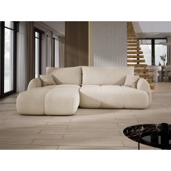 COCO Left-Handed Corner Sofa with Sleeping Function, Cushions and Storage in Cream - NowOrNever 06 by Stork Furniture COCO Left-Handed Corner Sofa with Sleeping Function, Cushions and Storage in Cream - NowOrNever 06 by Stork Furniture