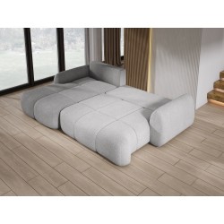 COCO Left-Hand Corner Sofa with Sleep Function, Cushions and Storage in Ash Gray by NowOrNever 83 Stork Furniture COCO Left-Hand Corner Sofa with Sleep Function, Cushions and Storage in Ash Gray by NowOrNever 83 Stork Furniture