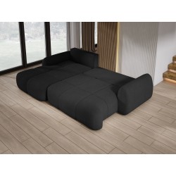 COCO Left-Hand Corner Sofa with Sleep Function, Cushions, and Storage in Graphite - NowOrNever 100 by Stork Furniture COCO Left-Hand Corner Sofa with Sleep Function, Cushions, and Storage in Graphite - NowOrNever 100 by Stork Furniture
