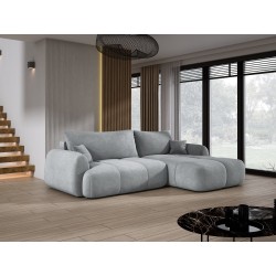 COCO Right-Hand Corner Sofa with Sleeping Function, Cushions, and Cloud 81 Ash Grey Storage by Stork Furniture COCO Right-Hand Corner Sofa with Sleeping Function, Cushions, and Cloud 81 Ash Grey Storage by Stork Furniture
