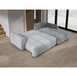 COCO Right-Hand Corner Sofa with Sleeping Function, Cushions, and Cloud 81 Ash Grey Storage by Stork Furniture COCO Right-Hand Corner Sofa with Sleeping Function, Cushions, and Cloud 81 Ash Grey Storage by Stork Furniture