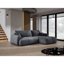 COCO Right-Handed Corner Sofa with Sleep Function, Cushions and Cloud 91 Dark Grey Storage from Stork Furniture COCO Right-Handed Corner Sofa with Sleep Function, Cushions and Cloud 91 Dark Grey Storage from Stork Furniture