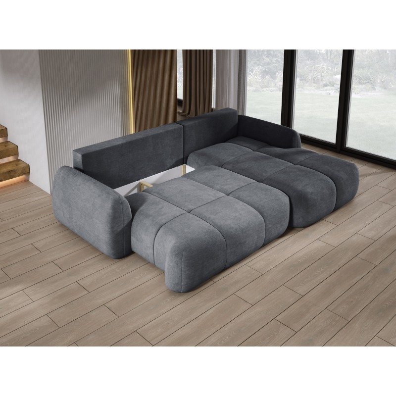 COCO Right-Handed Corner Sofa with Sleep Function, Cushions and Cloud 91 Dark Grey Storage from Stork Furniture COCO Right-Handed Corner Sofa with Sleep Function, Cushions and Cloud 91 Dark Grey Storage from Stork Furniture