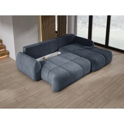COCO Right-Hand Corner Sofa with Sleep Function, Cushions, and Cloud 97 Graphite Storage by Stork Furniture COCO Right-Hand Corner Sofa with Sleep Function, Cushions, and Cloud 97 Graphite Storage by Stork Furniture