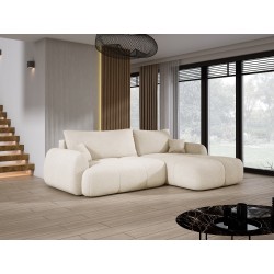 COCO Right-Hand Corner Sofa with Sleep Function, Cushions and Storage in Beige - NowOrNever 02 by Stork Furniture COCO Right-Hand Corner Sofa with Sleep Function, Cushions and Storage in Beige - NowOrNever 02 by Stork Furniture