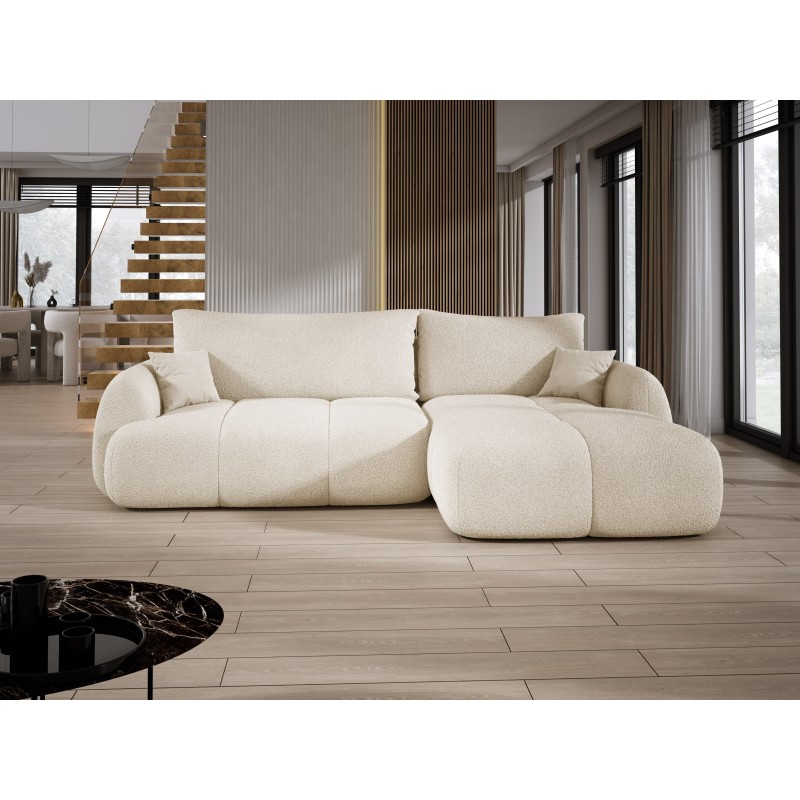 COCO Right-Hand Corner Sofa with Sleep Function, Cushions and Storage in Beige - NowOrNever 02 by Stork Furniture COCO Right-Hand Corner Sofa with Sleep Function, Cushions and Storage in Beige - NowOrNever 02 by Stork Furniture