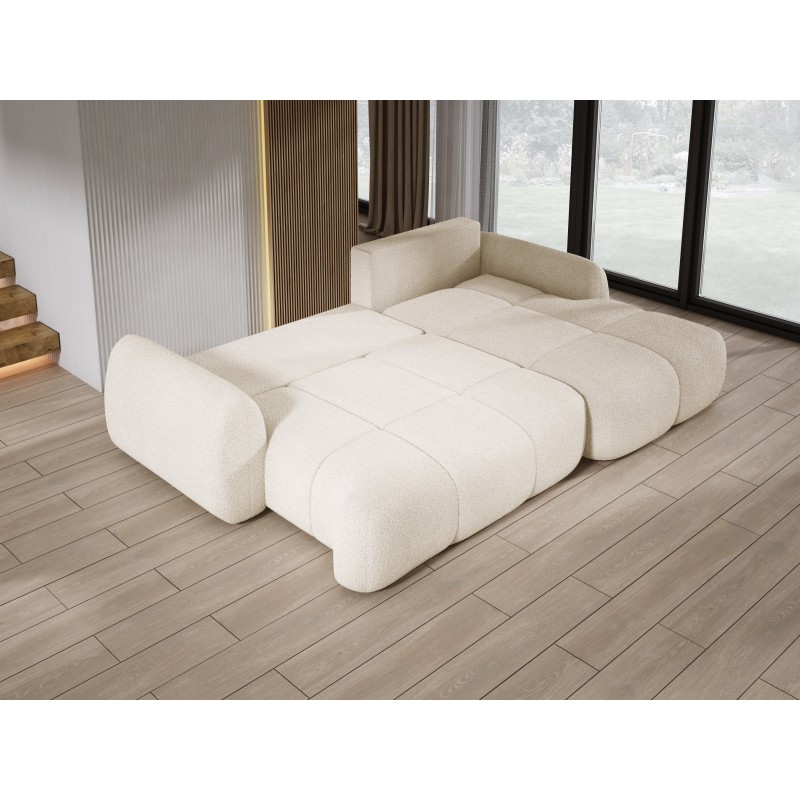 COCO Right-Hand Corner Sofa with Sleep Function, Cushions and Storage in Beige - NowOrNever 02 by Stork Furniture COCO Right-Hand Corner Sofa with Sleep Function, Cushions and Storage in Beige - NowOrNever 02 by Stork Furniture