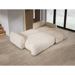 COCO Right-Hand Corner Sofa with Sleeping Function, Cushions, and Storage in Cream - NowOrNever 06 by Stork Furniture COCO Right-Hand Corner Sofa with Sleeping Function, Cushions, and Storage in Cream - NowOrNever 06 by Stork Furniture